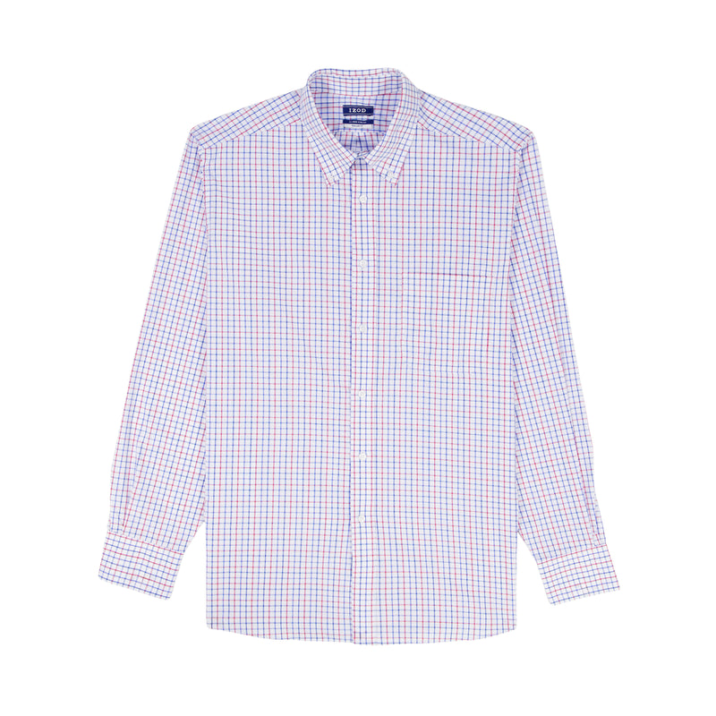 ALL OVER STRETCH BUTTON DOWN DRESS SHIRT - CHILLI PEPPER