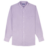 ALL OVER STRETCH BUTTON DOWN DRESS SHIRT - IMPERIAL PURPLE