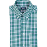 ALL-OVER STRETCH L/S PLAID BUTTON-DOWN DRESS SHIRT - BAYBERRY