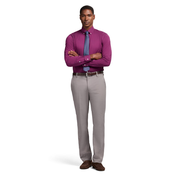 COOL FX BUTTON DOWN DRESS SHIRT SLIM - IMPERIAL PURPLE