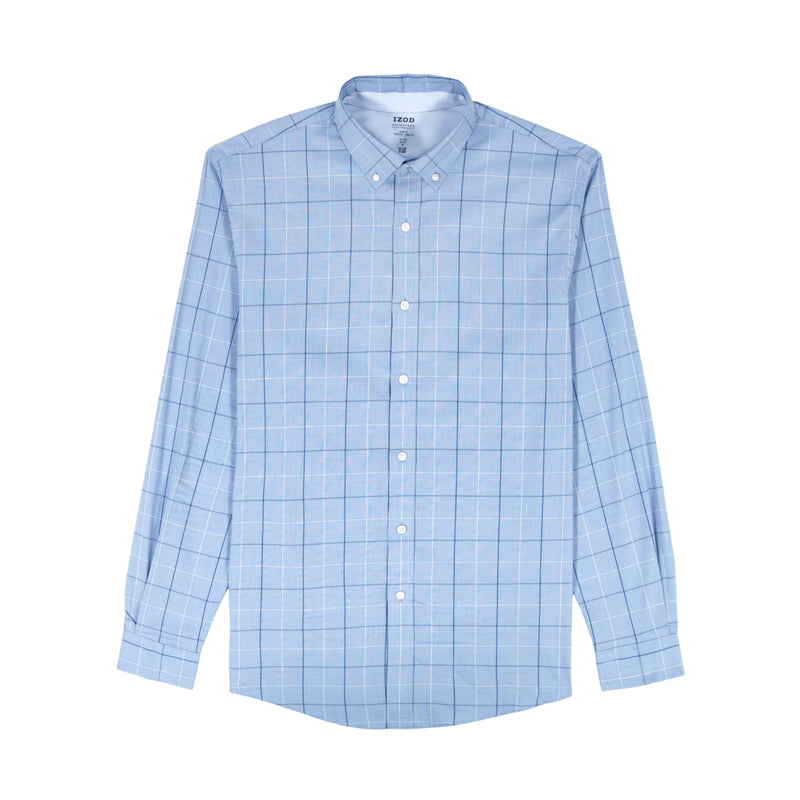 COOL FX PLAID BUTTON DOWN DRESS SHIRT SLIM - WINDSURFER