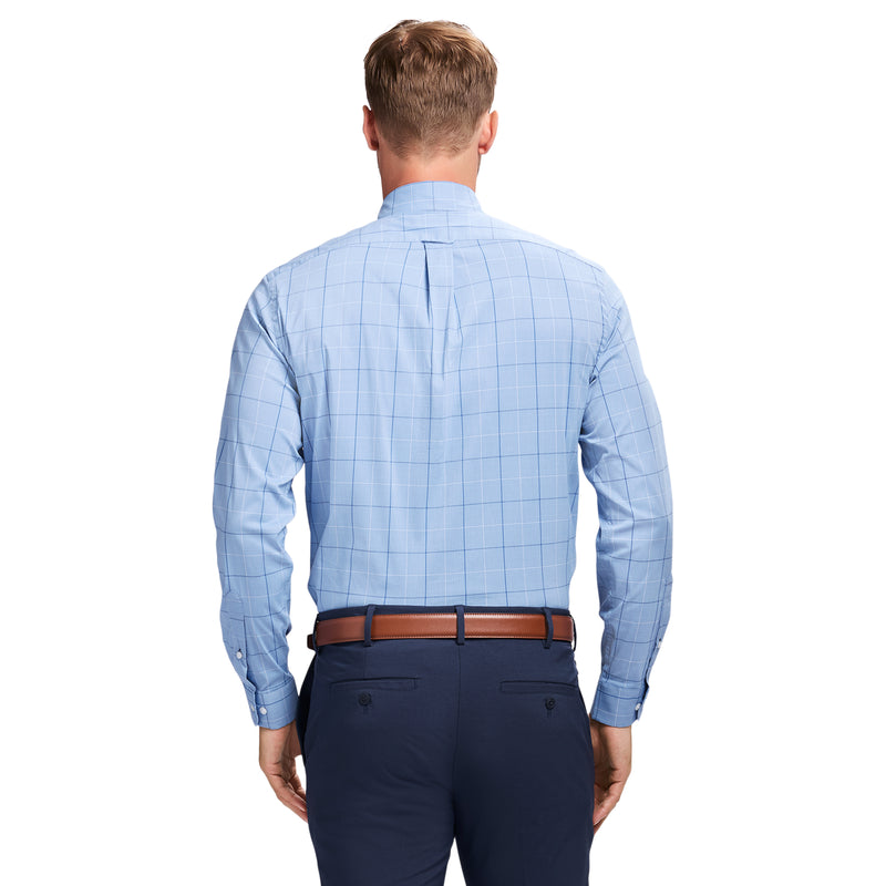 COOL FX PLAID BUTTON DOWN DRESS SHIRT SLIM - WINDSURFER