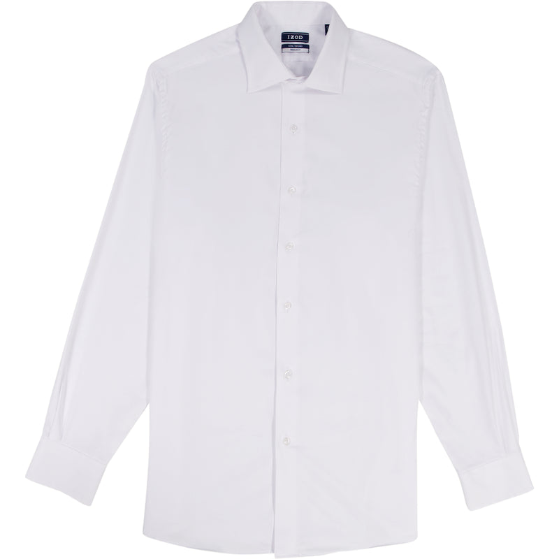 ROYAL TEXTURE BUTTON DOWN DRESS SHIRT - BRIGHT WHITE