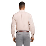 ROYAL TEXTURE BUTTON DOWN DRESS SHIRT - CEDARWOOD KHAKI