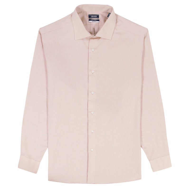 ROYAL TEXTURE BUTTON DOWN DRESS SHIRT - CEDARWOOD KHAKI
