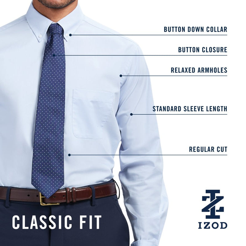 Royal Texture L/s Dress Shirt - Izod Sportswear