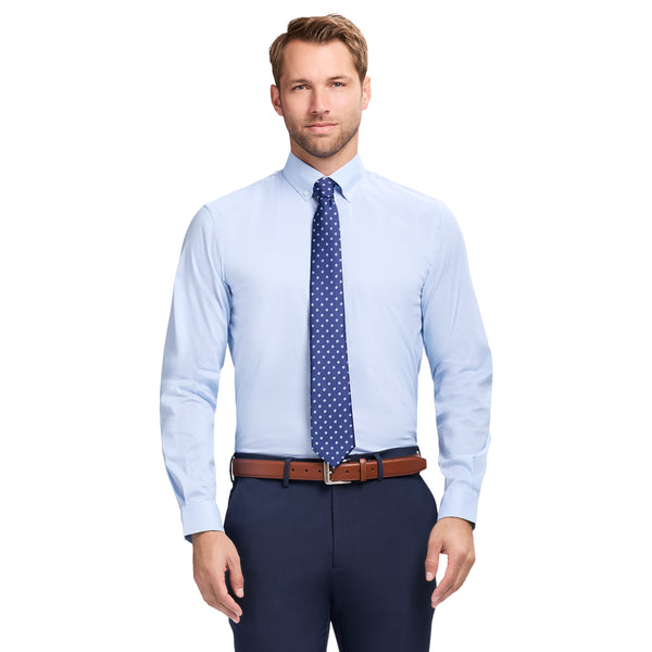 COOL FX BUTTON DOWN DRESS SHIRT SLIM - DELLA ROBBIA BLUE
