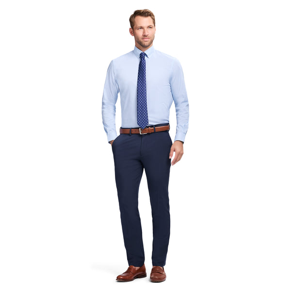 COOL FX BUTTON DOWN DRESS SHIRT SLIM - DELLA ROBBIA BLUE