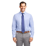 ROYAL TEXTURE BUTTON DOWN DRESS SHIRT - ULTRAMARINE
