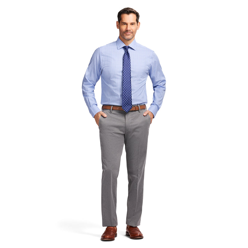 ROYAL TEXTURE BUTTON DOWN DRESS SHIRT - ULTRAMARINE