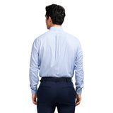 ROYAL TEXTURE BUTTON DOWN DRESS SHIRT - DELLA ROBBIA BLUE