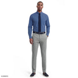 ALL-OVER STRETCH PLAID BUTTON-DOWN DRESS SHIRT - BRIGHT COBALT