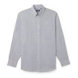 ALL-OVER STRETCH CHECKED BUTTON-DOWN DRESS SHIRT - TRUE NAVY