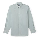 BIG & TALL ALL-OVER STRETCH PLAID BUTTON-DOWN DRESS SHIRT - OIL BLUE