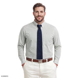 BIG & TALL ALL-OVER STRETCH PLAID BUTTON-DOWN DRESS SHIRT - OIL BLUE
