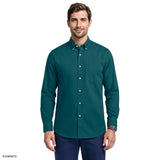 ALL-OVER STRETCH BUTTON-DOWN DRESS SHIRT - ATLANTIC DEEP