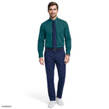 ALL-OVER STRETCH BUTTON-DOWN DRESS SHIRT - ATLANTIC DEEP