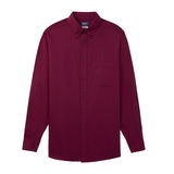 ALL-OVER STRETCH BUTTON-DOWN DRESS SHIRT - GRAPE WINE