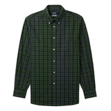 ALL-OVER STRETCH TARTAN BUTTON-DOWN DRESS SHIRT - NAVY BLAZER