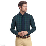 ALL-OVER STRETCH TARTAN BUTTON-DOWN DRESS SHIRT - JASPER
