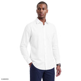 ROYAL TEXTURE BUTTON-DOWN DRESS SHIRT - BRILLIANT WHITE