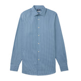 ROYAL TEXTURE CHECKED BUTTON-DOWN DRESS SHIRT - RIVIERA