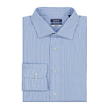 ROYAL TEXTURE STRIPED BUTTON-DOWN DRESS SHIRT - BRIGHT COBALT
