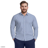 BIG & TALL ROYAL TEXTURE BUTTON-DOWN DRESS SHIRT - BRIGHT COBALT