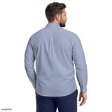 BIG & TALL ROYAL TEXTURE BUTTON-DOWN DRESS SHIRT - BRIGHT COBALT