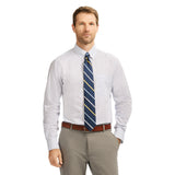 ALL-OVER STRETCH PRINTED BUTTON-DOWN DRESS SHIRT - TH JAB BLUE
