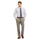 ALL-OVER STRETCH PRINTED BUTTON-DOWN DRESS SHIRT - TH JAB BLUE