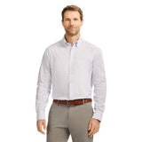 ALL-OVER STRETCH PRINTED BUTTON-DOWN DRESS SHIRT - TH JAB BLUE