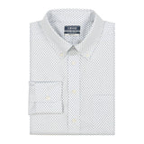 ALL-OVER STRETCH PRINTED BUTTON-DOWN DRESS SHIRT - TH JAB BLUE