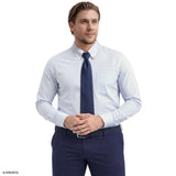 BIG & TALL ALL-OVER STRETCH PRINTED BUTTON-DOWN DRESS SHIRT - TH JAB BLUE