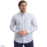 BIG & TALL ALL-OVER STRETCH PRINTED BUTTON-DOWN DRESS SHIRT - TH JAB BLUE