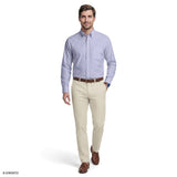 ALL-OVER STRETCH L/S PLAID BUTTON-DOWN DRESS SHIRT - DAHLIA PURPLE