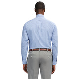 ALL OVER STRETCH BUTTON DOWN DRESS SHIRT - GRAPE MIST