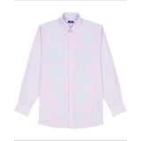 ALL OVER STRETCH PLAID BUTTON DOWN DRESS SHIRT (BUTTON DOWN COLLAR) - LILAC SACHET