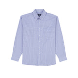 ALL OVER STRETCH PLAID BUTTON DOWN DRESS SHIRT - GRAPE MIST