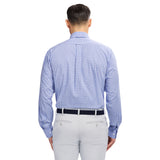 ALL OVER STRETCH PLAID BUTTON DOWN DRESS SHIRT - GRAPE MIST