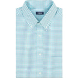 BIG & TALL ALL-OVER STRETCH BUTTON DOWN DRESS SHIRT - LIMPET SHELL