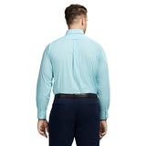 BIG & TALL ALL-OVER STRETCH BUTTON DOWN DRESS SHIRT - LIMPET SHELL