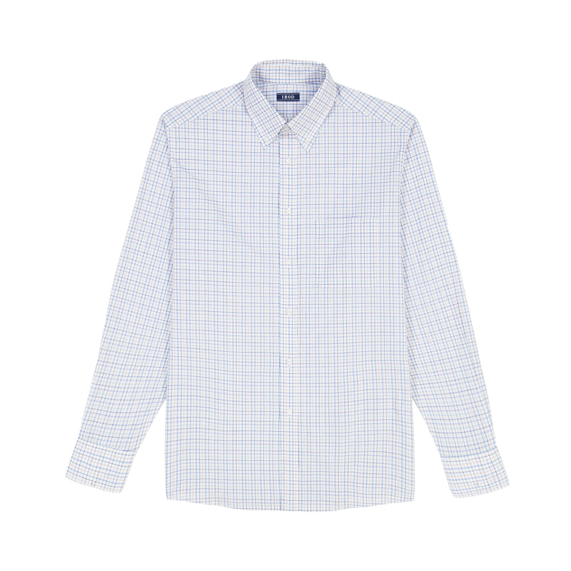 ALL OVER STRETCH BUTTON DOWN DRESS SHIRT - PAPAYA PUNCH