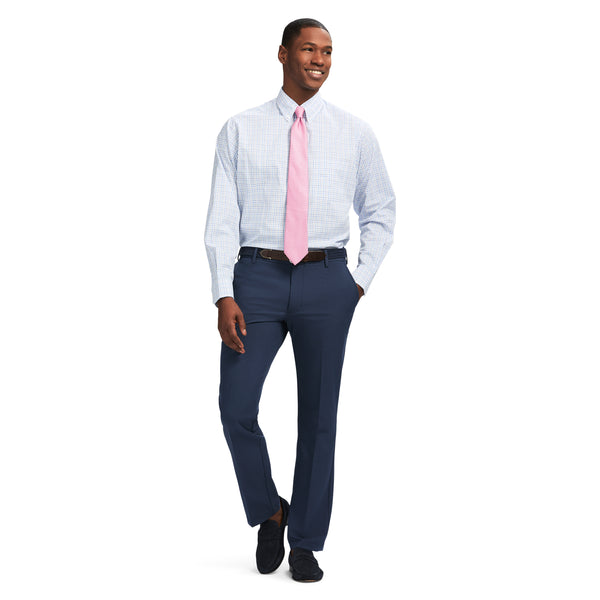 ALL OVER STRETCH BUTTON DOWN DRESS SHIRT - PAPAYA PUNCH