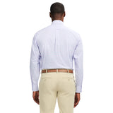 ALL OVER STRETCH PLAID BUTTON DOWN DRESS SHIRT (BUTTON DOWN COLLAR) - PHLOX PINK