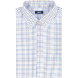 BIG & TALL ALL-OVER STRETCH BUTTON DOWN DRESS SHIRT - PAPAYA PUNCH