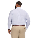 BIG & TALL ALL-OVER STRETCH BUTTON DOWN DRESS SHIRT - PAPAYA PUNCH