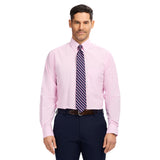 ALL OVER STRETCH PLAID BUTTON DOWN DRESS SHIRT (BUTTON DOWN COLLAR) - LILAC SACHET