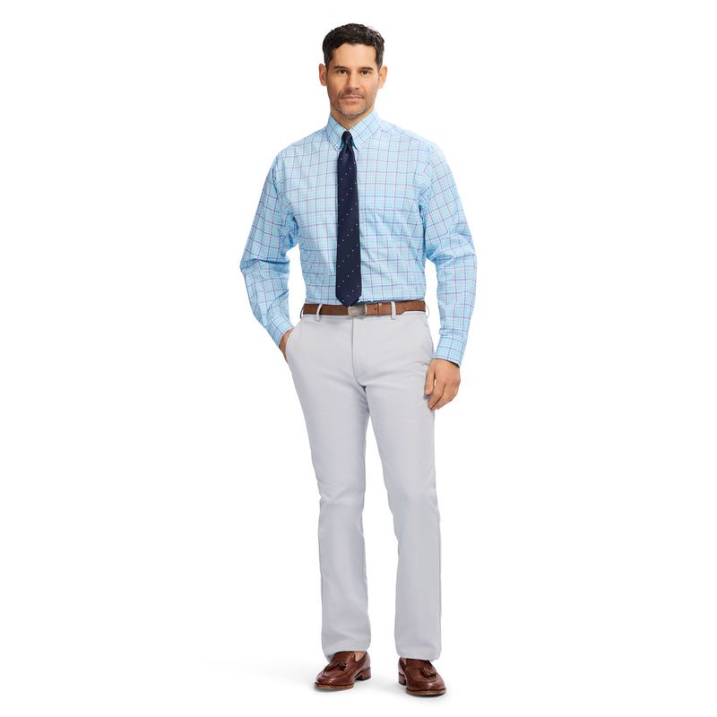 izod all over stretch dress shirt All-over Stretch S/S Button-down Dress Shirt - Izod Sportswear