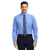 PINPOINT OXFORD BUTTON DOWN DRESS SHIRT - BLUE JASPER